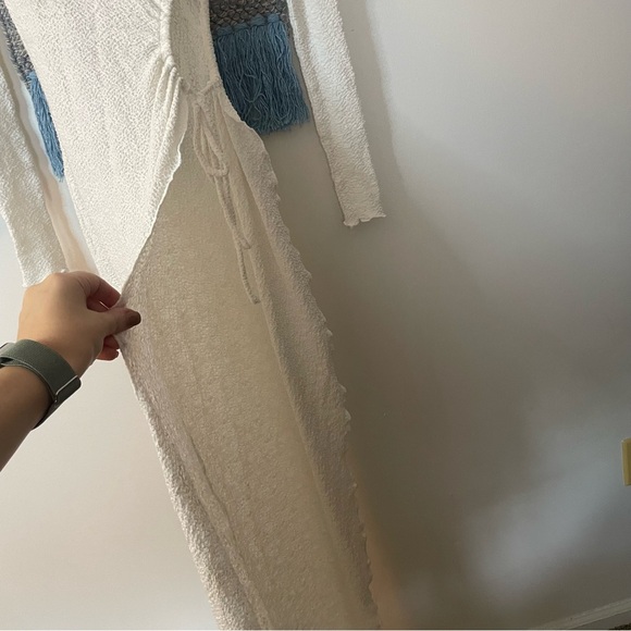 Naked Wardrobe White Dress Open Slit Small - Picture 4 of 6